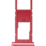 Samsung Galaxy A02 İle Uyumlu Tek Sim Kart Tepsisi S (A025 2020) A03 (A035 ) (Kırmızı)