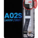 Samsung Galaxy A02 S İle Uyumlu İçin Çerçeveli ekran (A025 2020) (Uluslararası Sürüm) (Yan Pazar: Incell) (Tüm Renkler)  LCD Ekranı