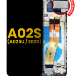 Samsung Galaxy A02 S İle Uyumlu İçin Çerçeveli ekran (A025U 2020) (ABD Sürümü) Orijinal (Tüm Renkler)  LCD Ekranı Uyumlu