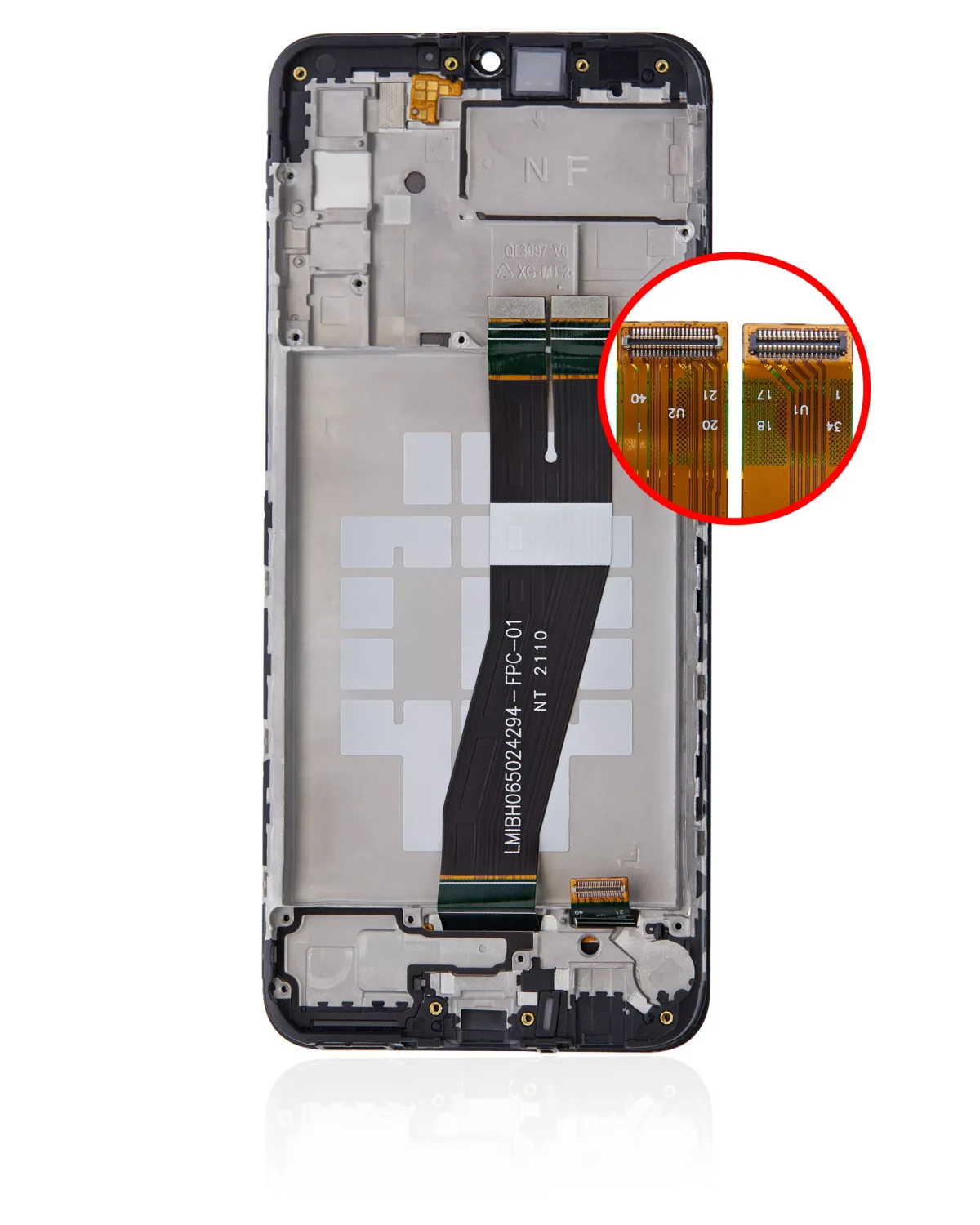 Samsung Galaxy A02S İle Uyumlu İçin Çerçeveli ekran (A025U 2020) (ABD Sürümü) (Servis Paketi) (Tüm Renkler)  LCD Ekranı Uyumlu - Görsel 2