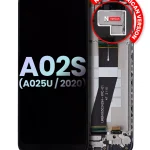 Samsung Galaxy A02 S İle Uyumlu İçin Çerçeveli ekran (A025U 2020) (ABD Sürümü) (Servis Paketi) (Tüm Renkler)  LCD Ekranı Uyumlu