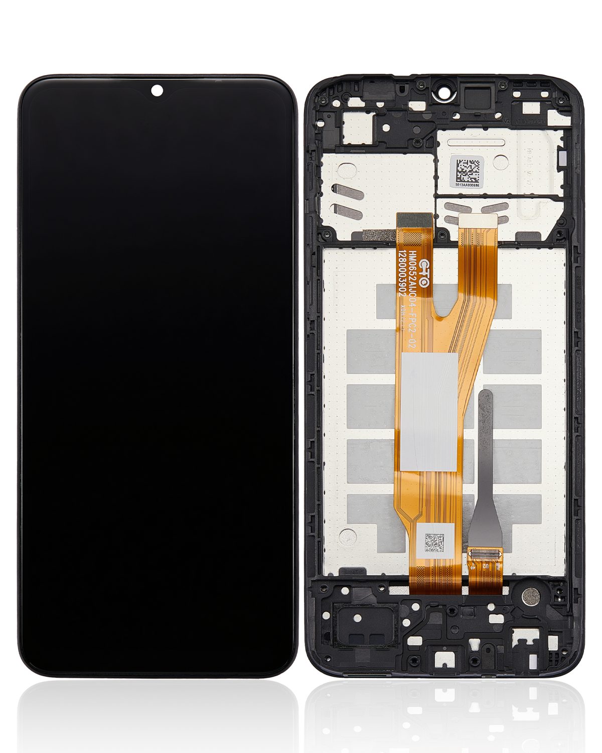 Samsung Galaxy A03 Core İle Uyumlu İçin Çerçeveli ekran (A032 2021) Orijinal (Siyah)  LCD Ekranı Uyumlu - Görsel 2