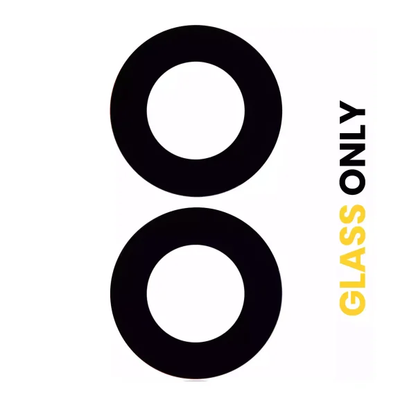 Samsung Galaxy A03 İle Uyumlu Arka Kamera Lensi (Sadece Cam) Yapışkanlı (A035 2021) (2 Parça Set)