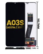 Samsung Galaxy A03 İle Uyumlu Çerçevesiz ekran LCD Ekranı s (A037F A037G 2021) (Tek Sim) (C Tipi Çerçeve) Orijinal (Tüm Renkler)