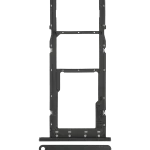 Samsung Galaxy A03 İle Uyumlu Çift Sim Kart Tepsisi S (A037F 2021) (Siyah)