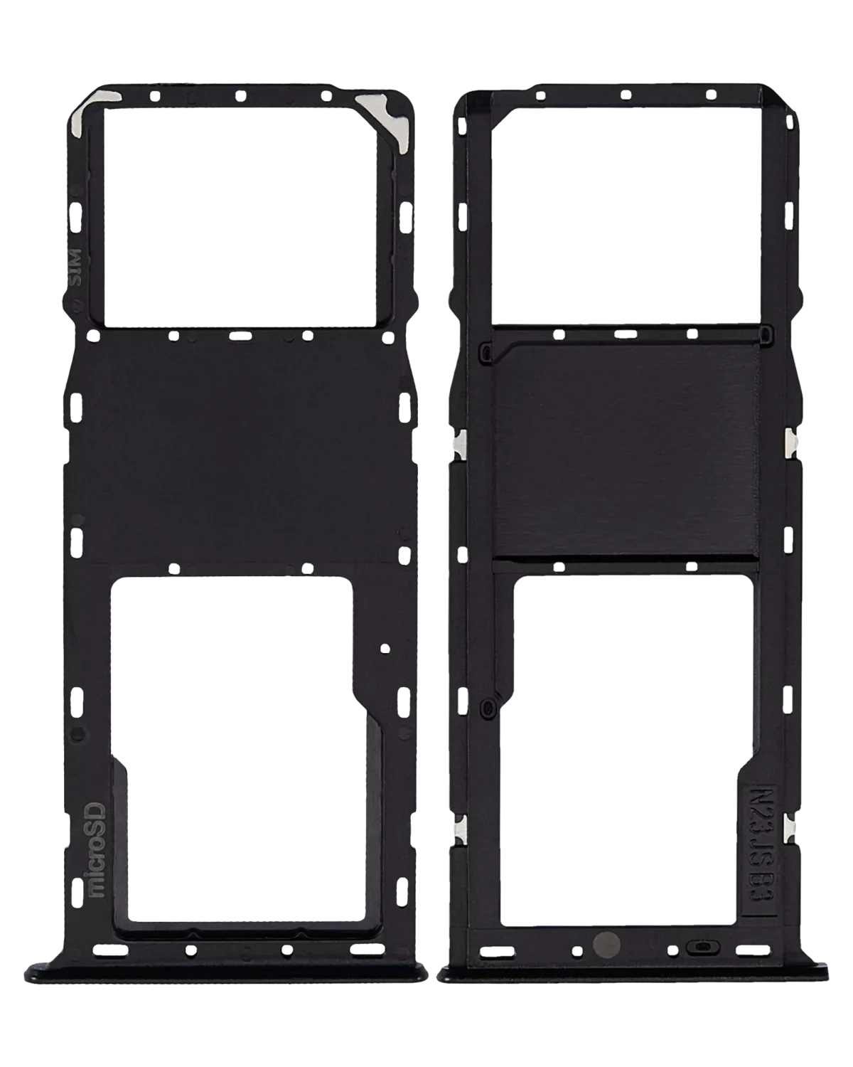 Samsung Galaxy A03 İle Uyumlu Tek Sim Kart Tepsisi S (A037U 2021) (Siyah) - Görsel 2