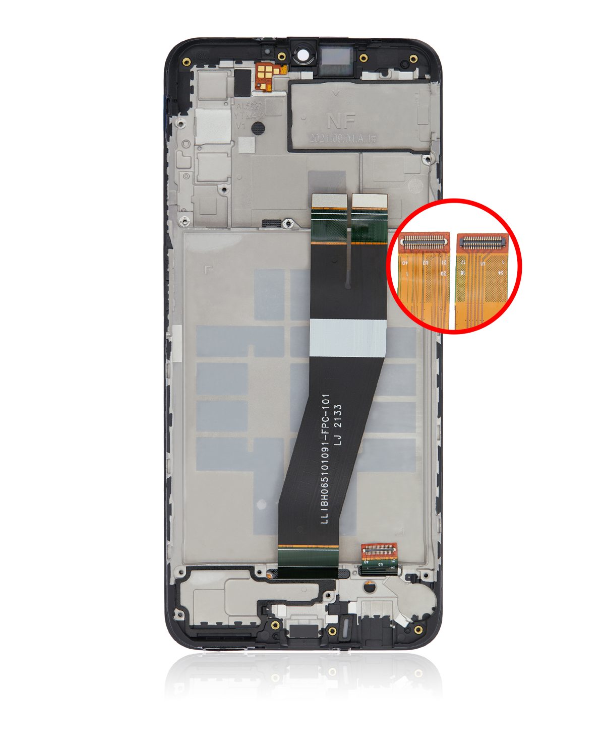 Samsung Galaxy A03 s İle Uyumlu İçin Çerçeveli ekran (A037M 2021) (Tek Sim) (C Tipi Çerçeve) (Servis Paketi) (Tüm Renkler)  LCD Ekranı Uyumlu - Görsel 4