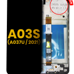 Samsung Galaxy A03 s İle Uyumlu İçin Çerçeveli ekran (A037U 2021) (ABD Sürümü) Orijinal (Tüm Renkler)  LCD Ekranı Uyumlu