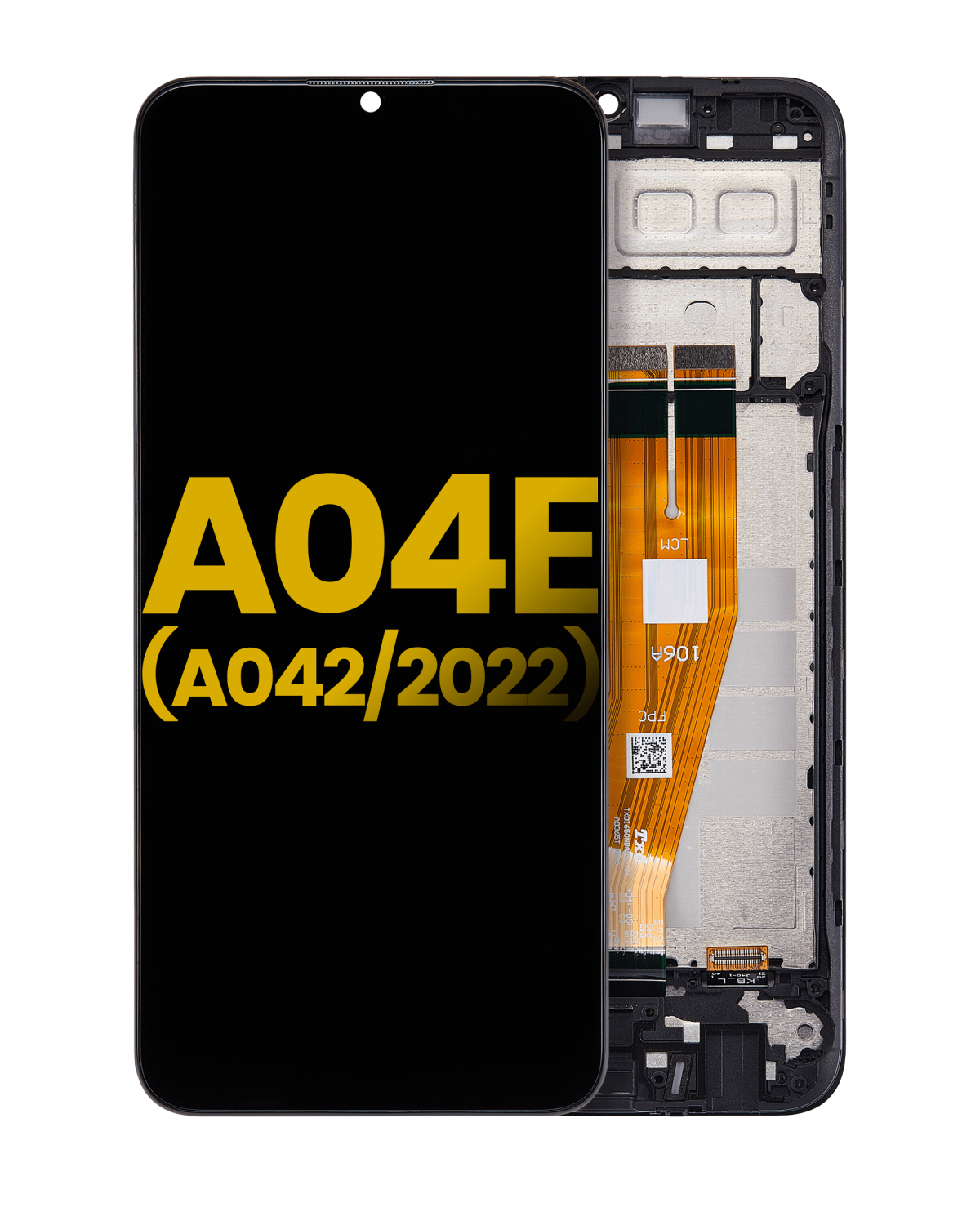Samsung Galaxy A04 E İle Uyumlu İçin Çerçeveli ekran (A042 2022) Orijinal (Tüm Renkler)  LCD Ekranı Uyumlu
