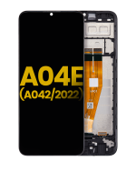 Samsung Galaxy A04 E İle Uyumlu İçin Çerçeveli ekran (A042 2022) Orijinal (Tüm Renkler)  LCD Ekranı Uyumlu