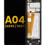 Samsung Galaxy A04 İle Uyumlu İçin Çerçeveli ekran (A045 2022) Orijinal (Tüm Renkler)  LCD Ekranı Uyumlu