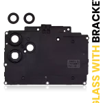 Samsung Galaxy A04 İle Uyumlu Kamera Camı Set Full (A045 2022) (Siyah)