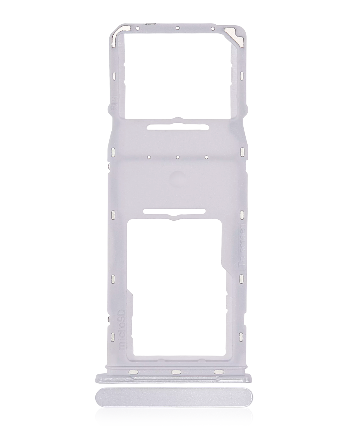 Samsung Galaxy A04 İle Uyumlu Tek Sim Kart Tepsisi (A045 2022) (Beyaz)