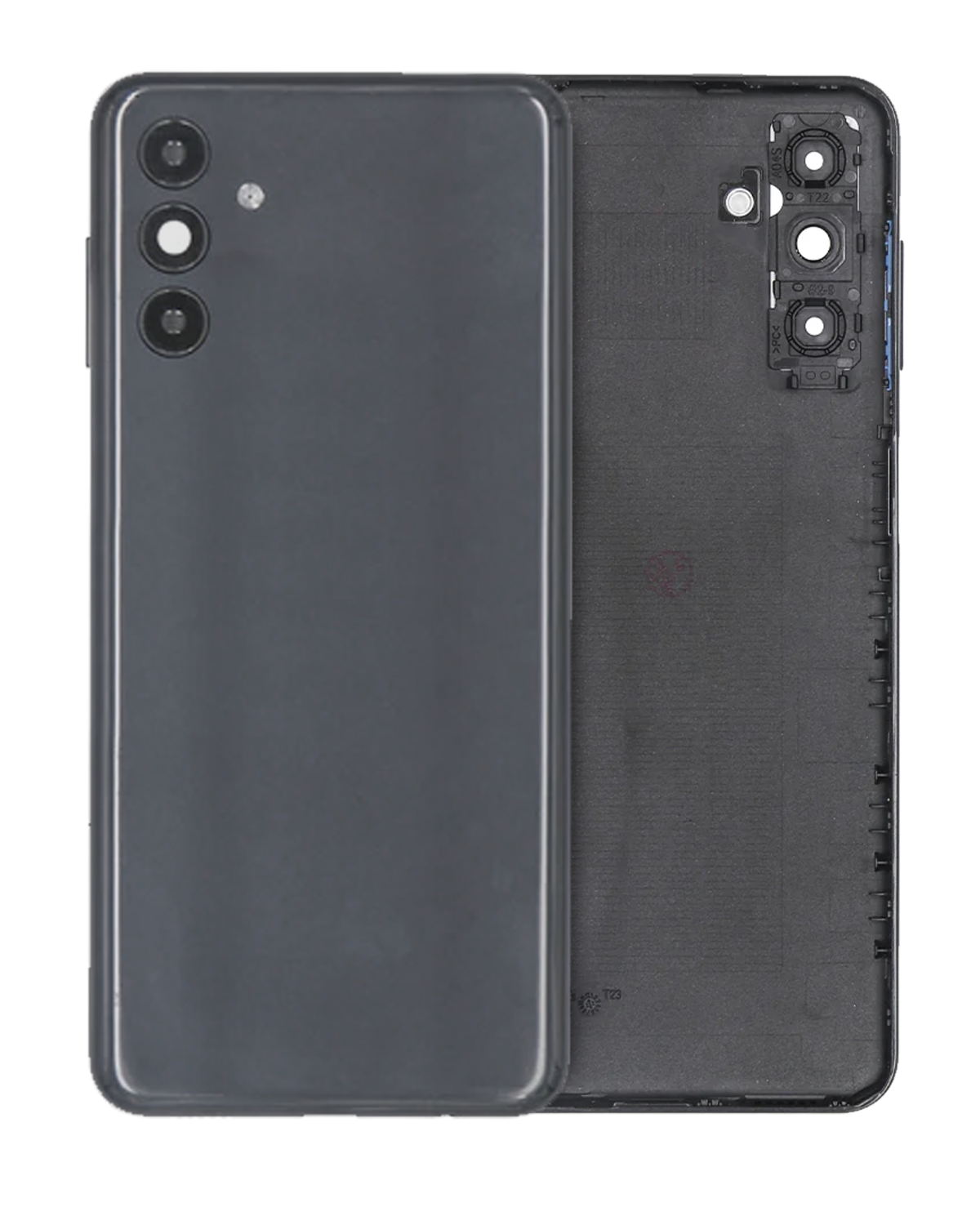 Samsung Galaxy A04S Arka İle Uyumlu Kapak Camı Kamera Lensli s (A047 2022) (Servis Paketi) (Siyah)