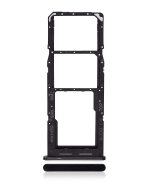 Samsung Galaxy A04S İle Uyumlu Çift Sim Kart Tepsisi S (A047 2022) (Siyah)