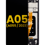Samsung Galaxy A05 İle Uyumlu İçin Çerçeveli ekran (A055 2023) Orijinal (Tüm Renkler)  LCD Ekranı Uyumlu