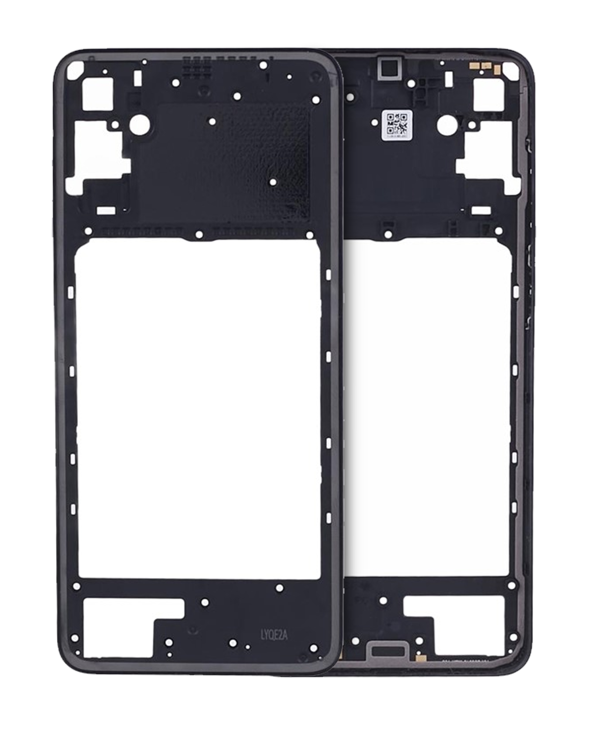 Samsung Galaxy A05 İle Uyumlu  Orta Çerçeve Kasası (A055 2023) (Siyah)
