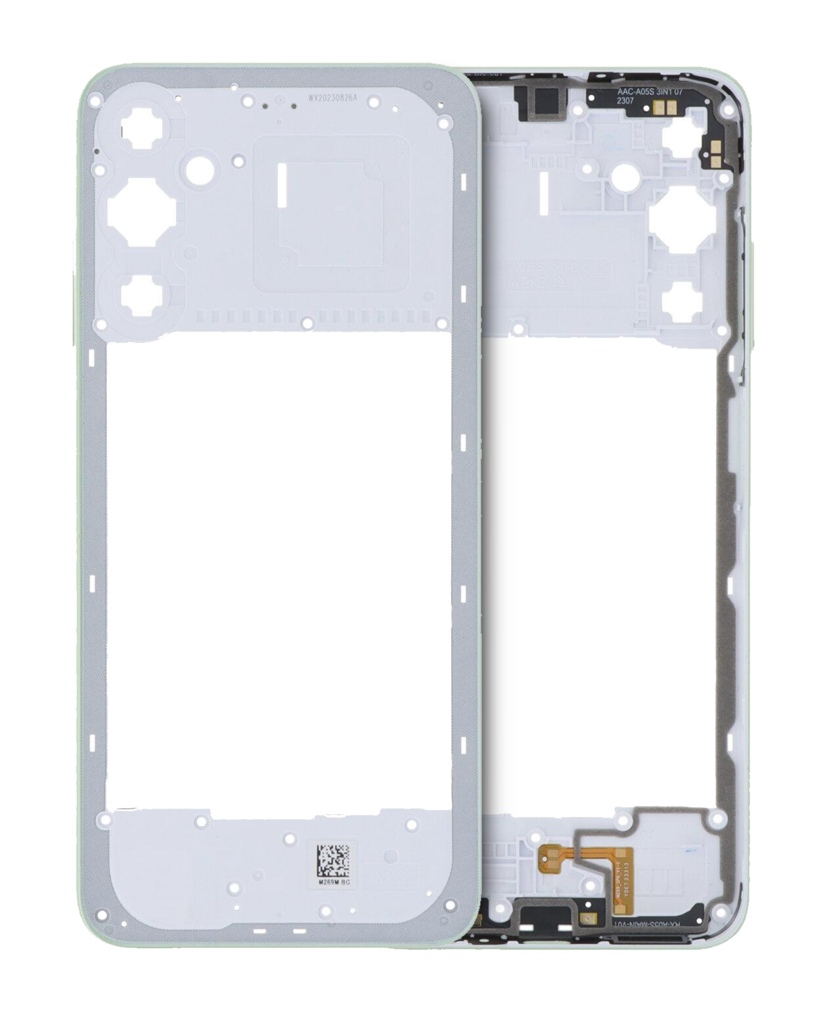 Samsung Galaxy A05 Orta İle Uyumlu Çerçeve Muhafazası S (A057 2023) (Açık Yeşil)