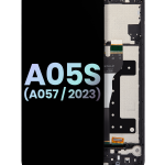 Samsung Galaxy A05 s İle Uyumlu İçin Çerçeveli ekran (A057 2023) (Service Pack) (Siyah)  LCD Ekranı