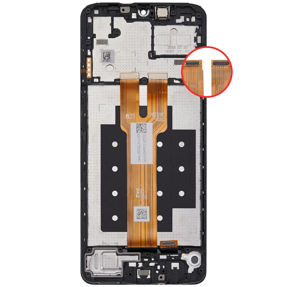 Samsung Galaxy A06 5G İle Uyumlu İçin Çerçeveli ekran (A066/2025) Orijinal (Tüm Renkler)  LCD Ekranı - Görsel 5