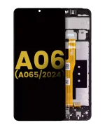 Samsung Galaxy A06 İle Uyumlu İçin Çerçeveli ekran (A065 2024) Orijinal (Tüm Renkler)  LCD Ekranı Uyumlu