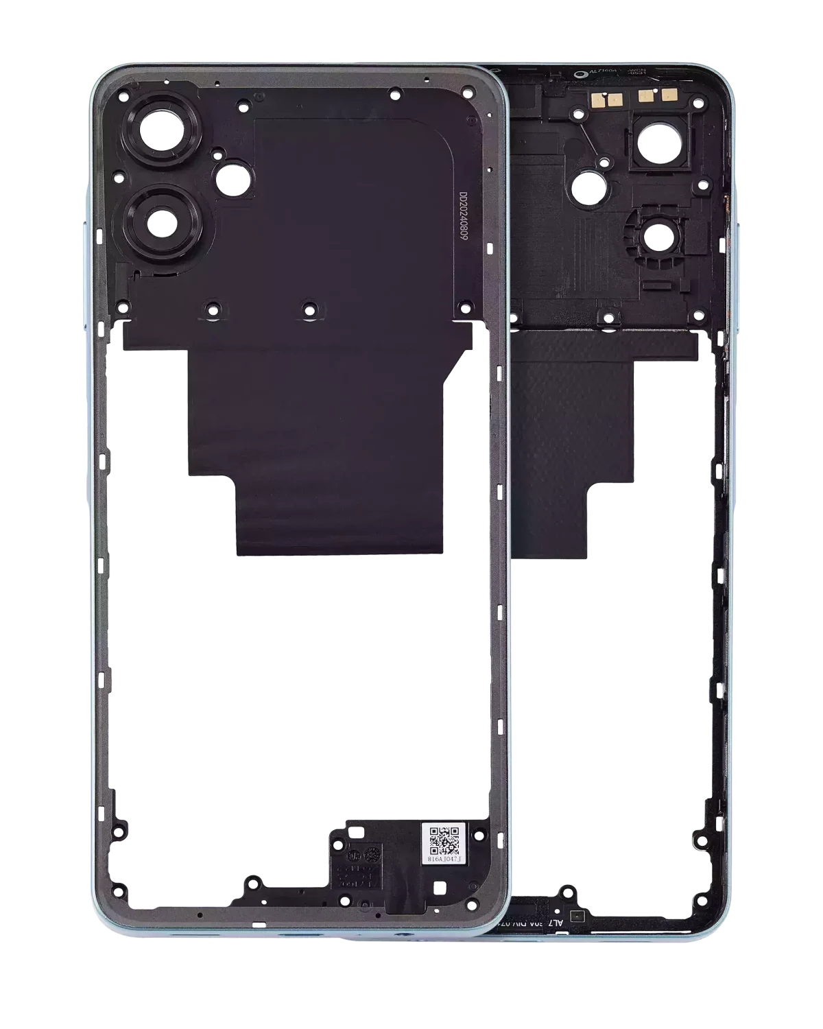 Samsung Galaxy A06 İle Uyumlu  Orta Çerçeve Kasası (A065 2024) (Yeşil)
