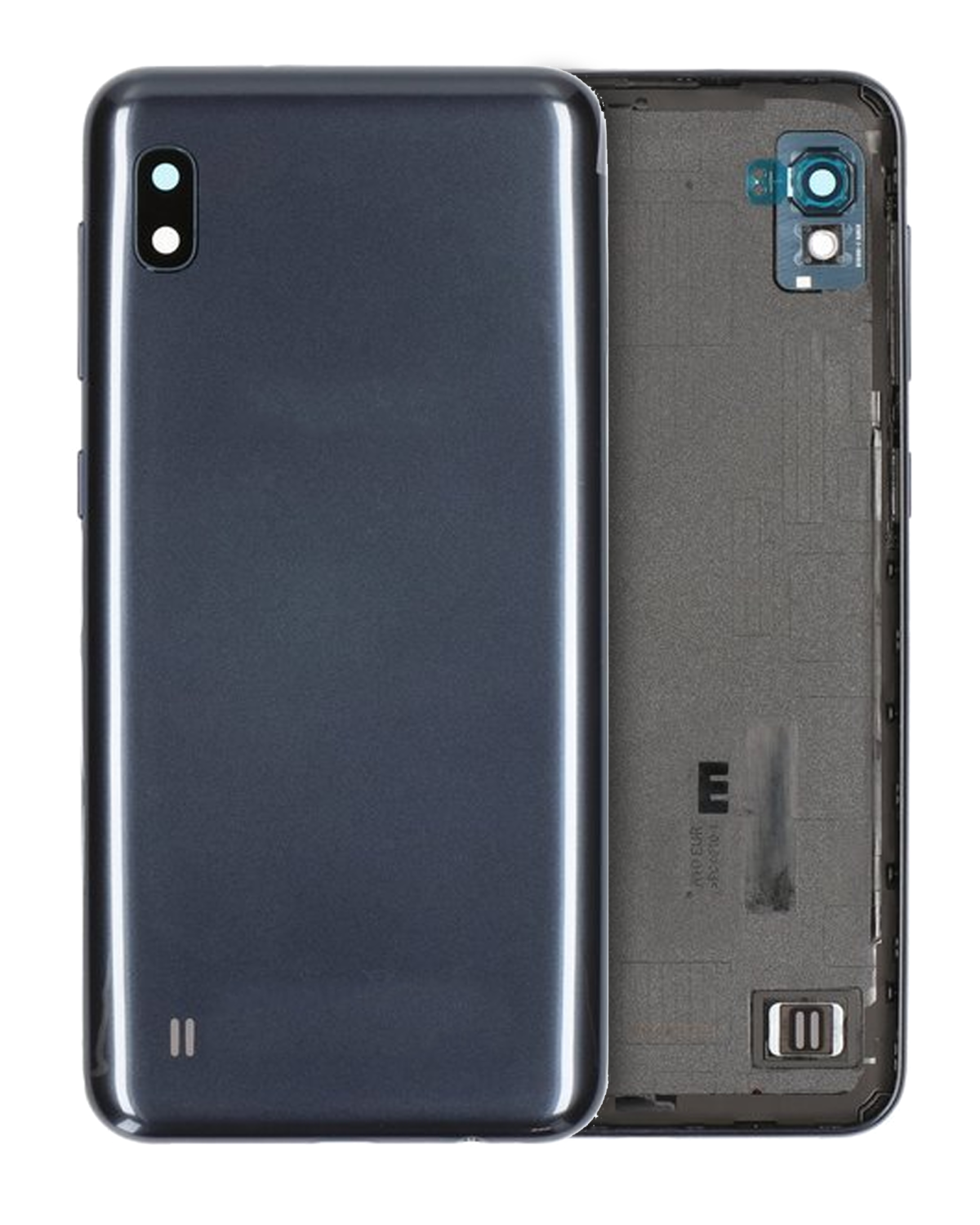 Samsung Galaxy A10 Arka İle Uyumlu Kapak Camı Kamera Lensiyle Uyumlu (A105 2019) (Servis Paketi) (Siyah)