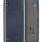 Samsung Galaxy A10 Arka İle Uyumlu Kapak Camı Kamera Lensiyle Uyumlu (A105 2019) (Servis Paketi) (Siyah)