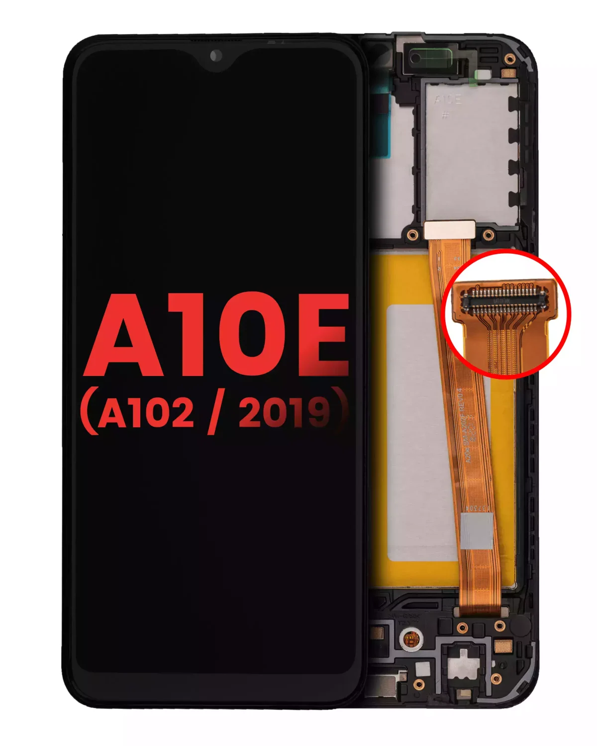 Samsung Galaxy A10 E İle Uyumlu İçin Çerçeveli ekran (A102 2019) (Aftermarket Plus) (Tüm Renkler)