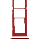 Samsung Galaxy A10 İle Uyumlu Çift Sim Kart Tepsisi (A105 2019) (Kırmızı)