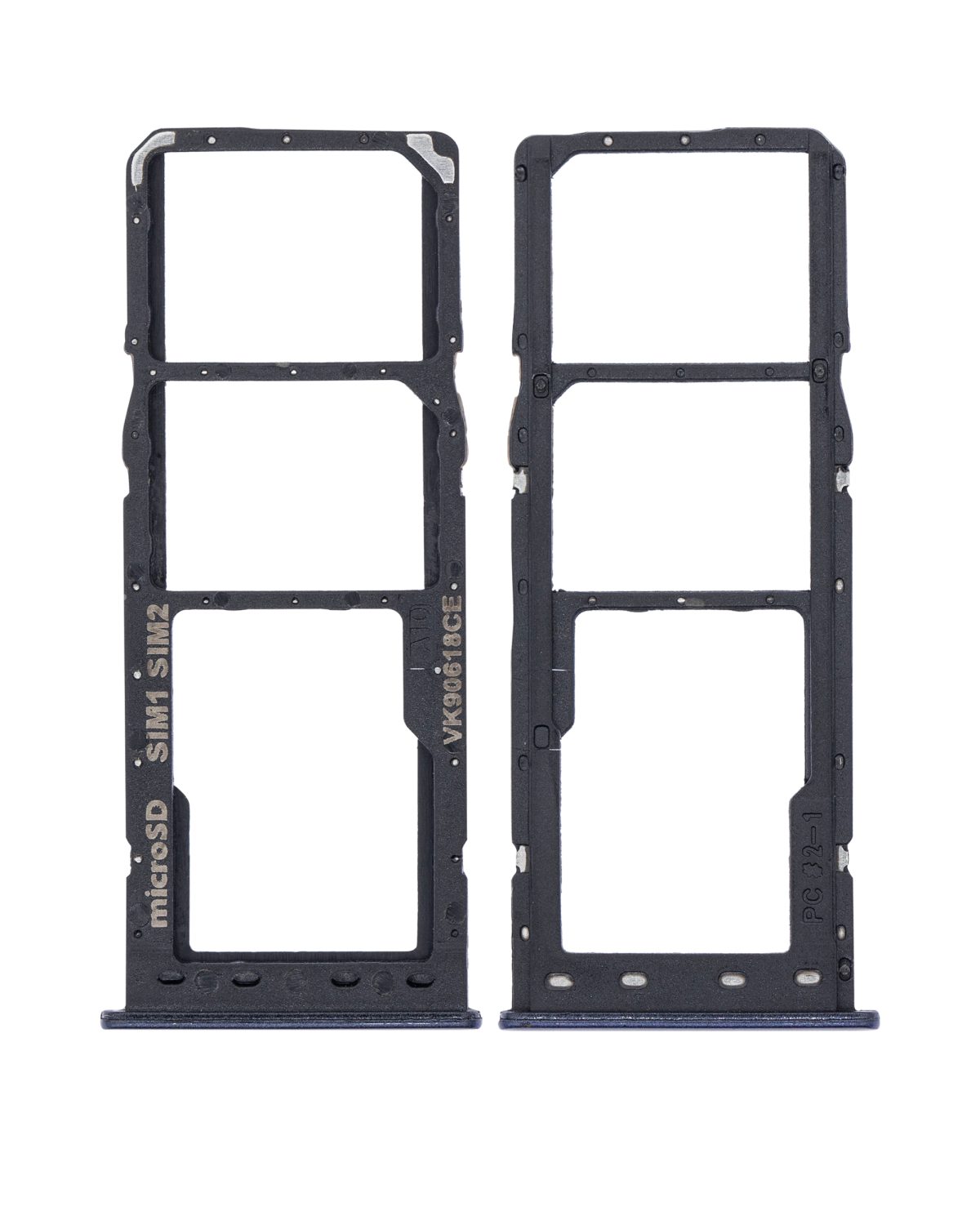 Samsung Galaxy A10 İle Uyumlu Çift Sim Kart Tepsisi (A105 2019) (Siyah) - Görsel 2