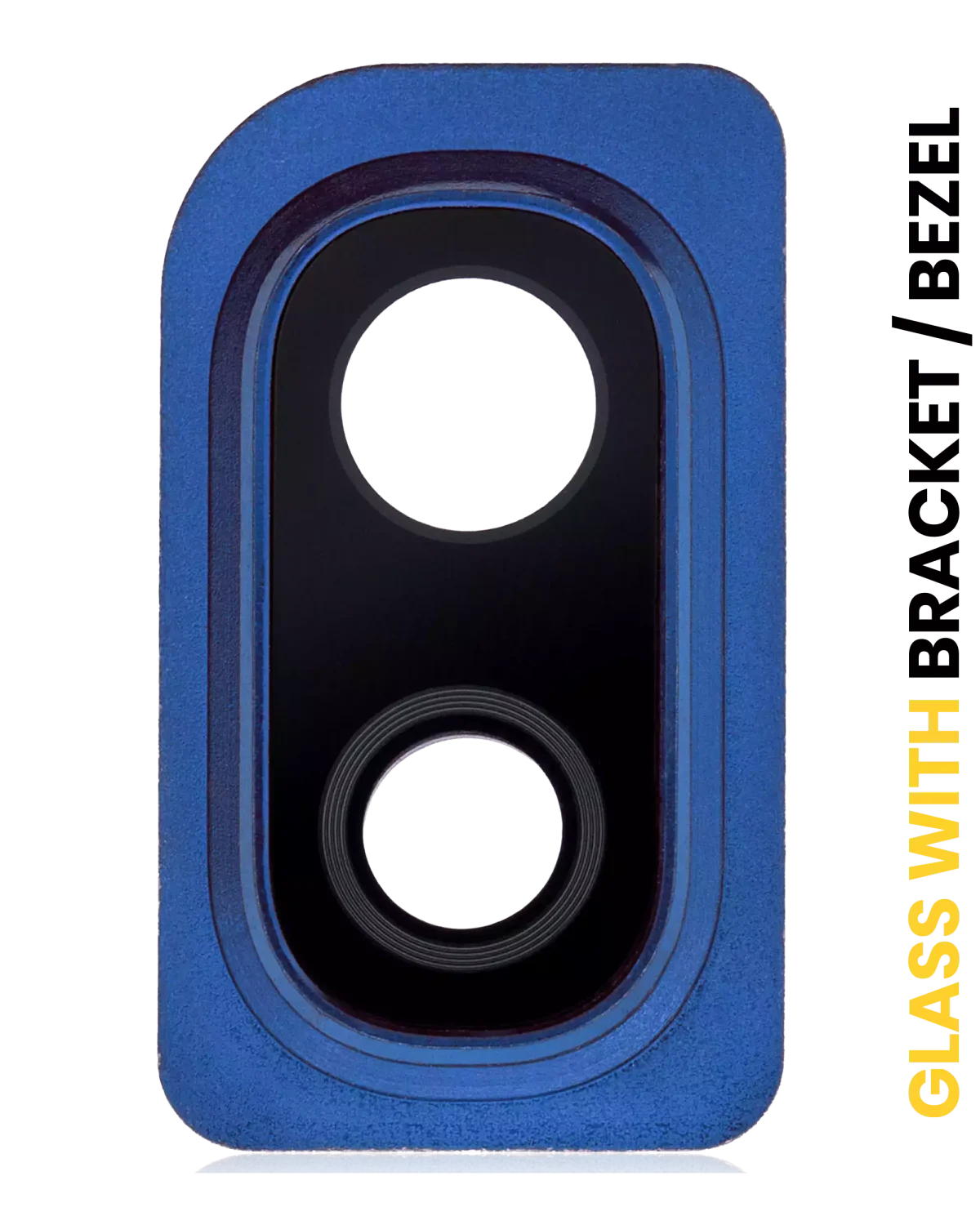 Samsung Galaxy A10 İle Uyumlu İçin Braket (A105 2019) (Mavi)  Çerçeve Uyumlu Arka Kamera Lensi