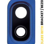 Samsung Galaxy A10 İle Uyumlu İçin Braket (A105 2019) (Mavi)  Çerçeve Uyumlu Arka Kamera Lensi