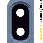 Samsung Galaxy A10 İle Uyumlu Kamera Camı Set Full (A105 2019) (Siyah)