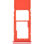 Samsung Galaxy A10 İle Uyumlu Tek Sim Kart Tepsisi (A105 2019) (Kırmızı)