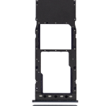 Samsung Galaxy A10 İle Uyumlu Tek Sim Kart Tepsisi (A105 2019) (Siyah)