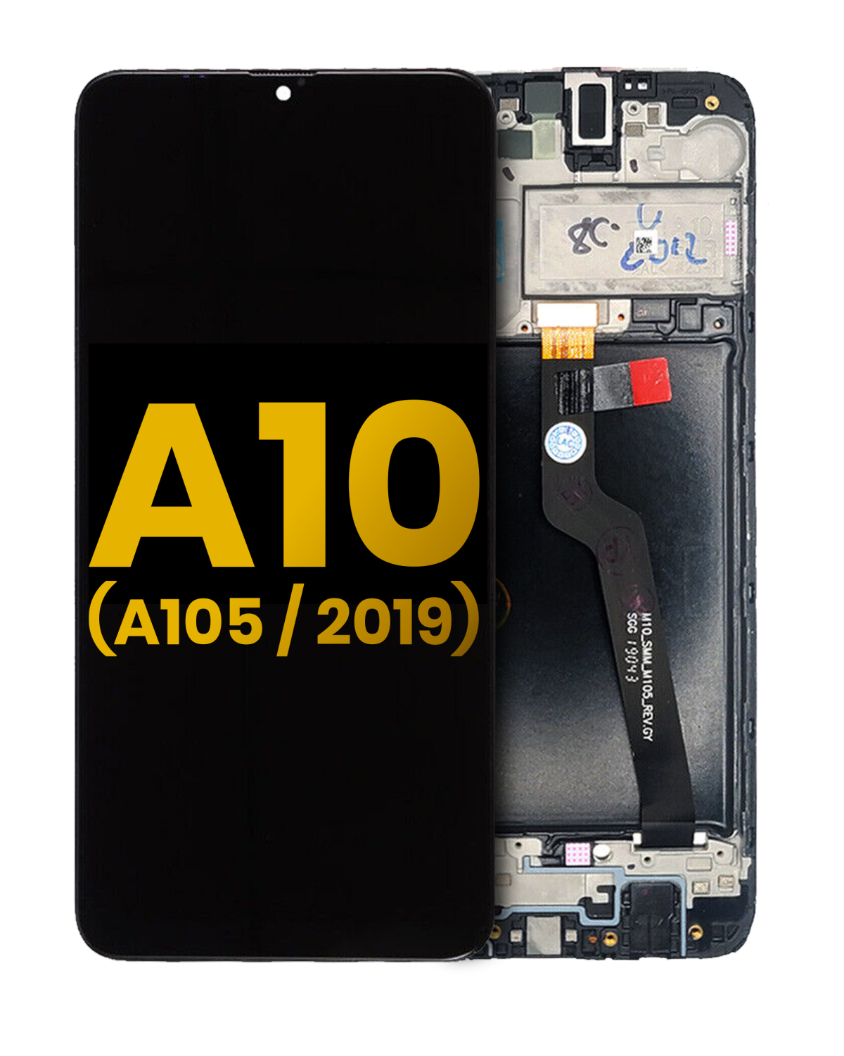 Samsung Galaxy A10 LCD İle Uyumlu Çerçeve (A105 2019) (Tek Kart Sürümü)