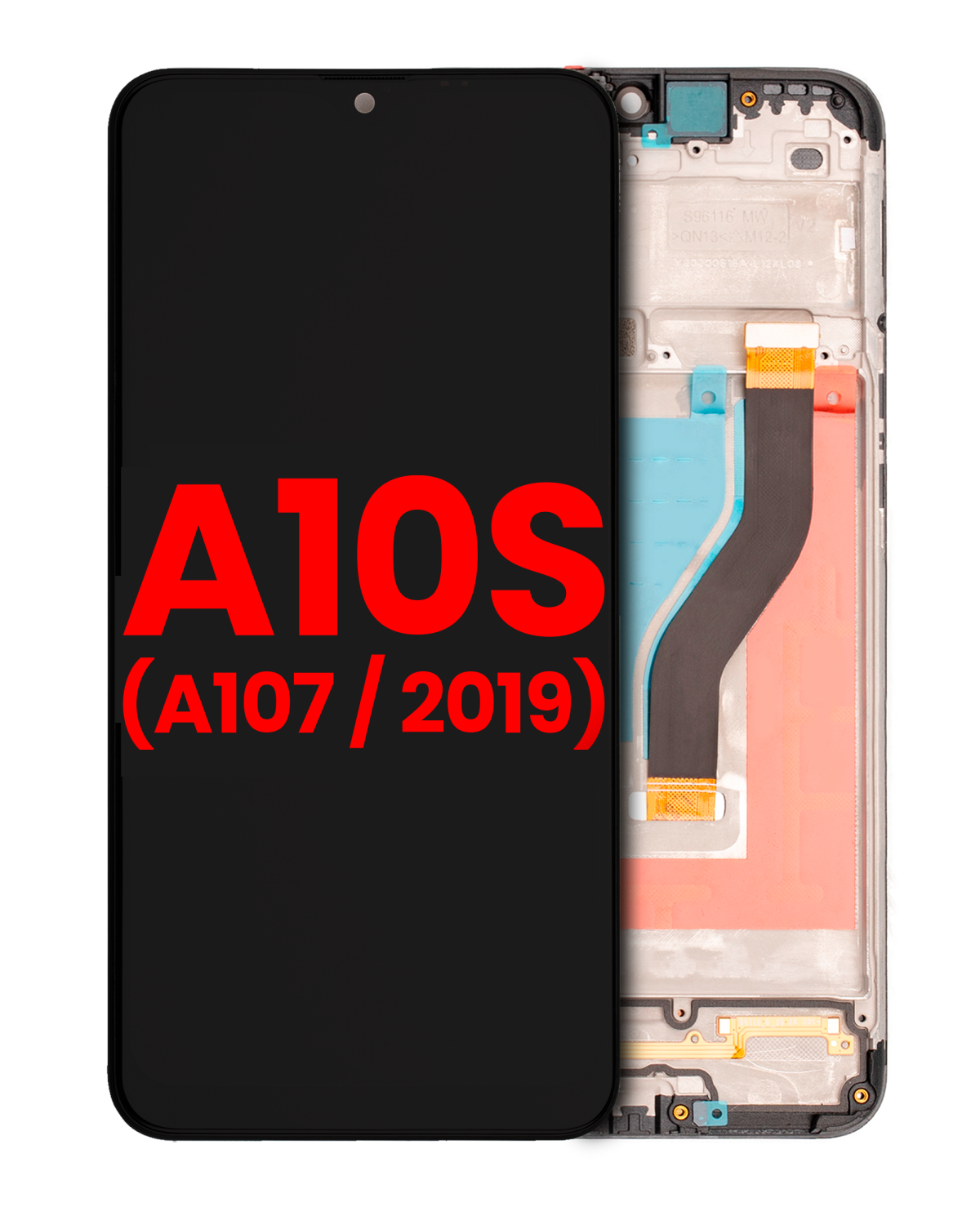 Samsung Galaxy A10 s İle Uyumlu İçin Çerçeveli ekran (A107 2019) (Aftermarket Plus) (Tüm Renkler)