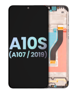 Samsung Galaxy A10 s İle Uyumlu İçin Çerçeveli ekran (A107 2019) (Servis Paketi) (Tüm Renkler)  LCD Ekranı Uyumlu