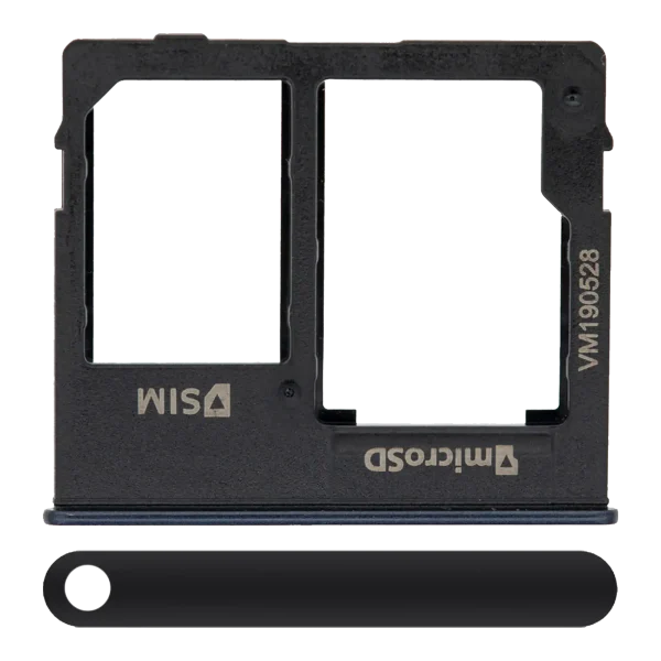 Samsung Galaxy A10e İle Uyumlu Tek Sim Kart Tepsisi e (A102 2019) (Siyah)