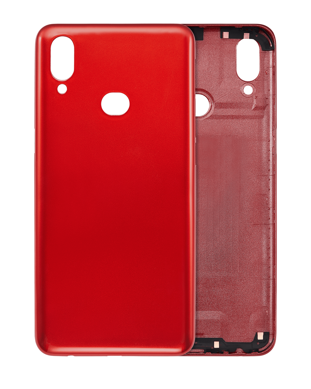 Samsung Galaxy A10s Arka İle Uyumlu Kapak Camı S (A107 2019) (Aftermarket Plus) (Kırmızı) - Görsel 3