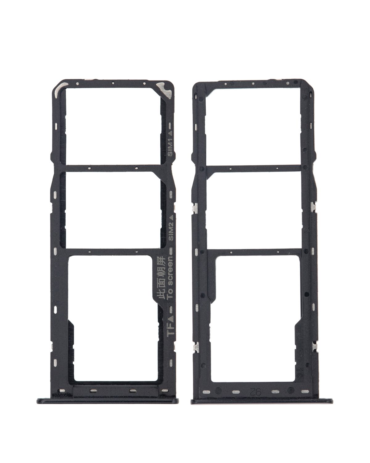 Samsung Galaxy A10s İle Uyumlu Çift Sim Kart Tepsisi (A107 2019) A20s (A207 2019) (Siyah) - Görsel 2