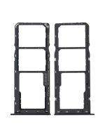 Samsung Galaxy A10s İle Uyumlu Çift Sim Kart Tepsisi (A107 2019) A20s (A207 2019) (Siyah) - Görsel 2