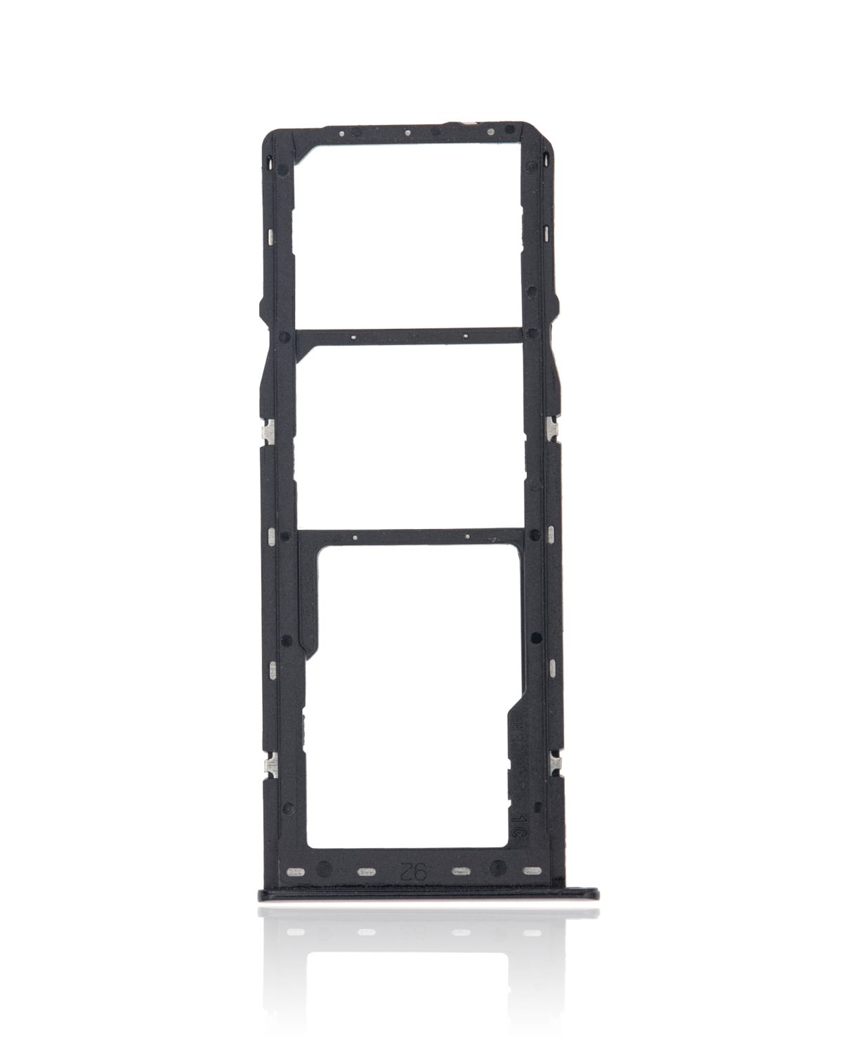 Samsung Galaxy A10s İle Uyumlu Çift Sim Kart Tepsisi (A107 2019) A20s (A207 2019) (Siyah) - Görsel 3
