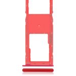 Samsung Galaxy A10s İle Uyumlu Tek Sim Kart Tepsisi (A107 2019) A20S (A207 2019) (Kırmızı)
