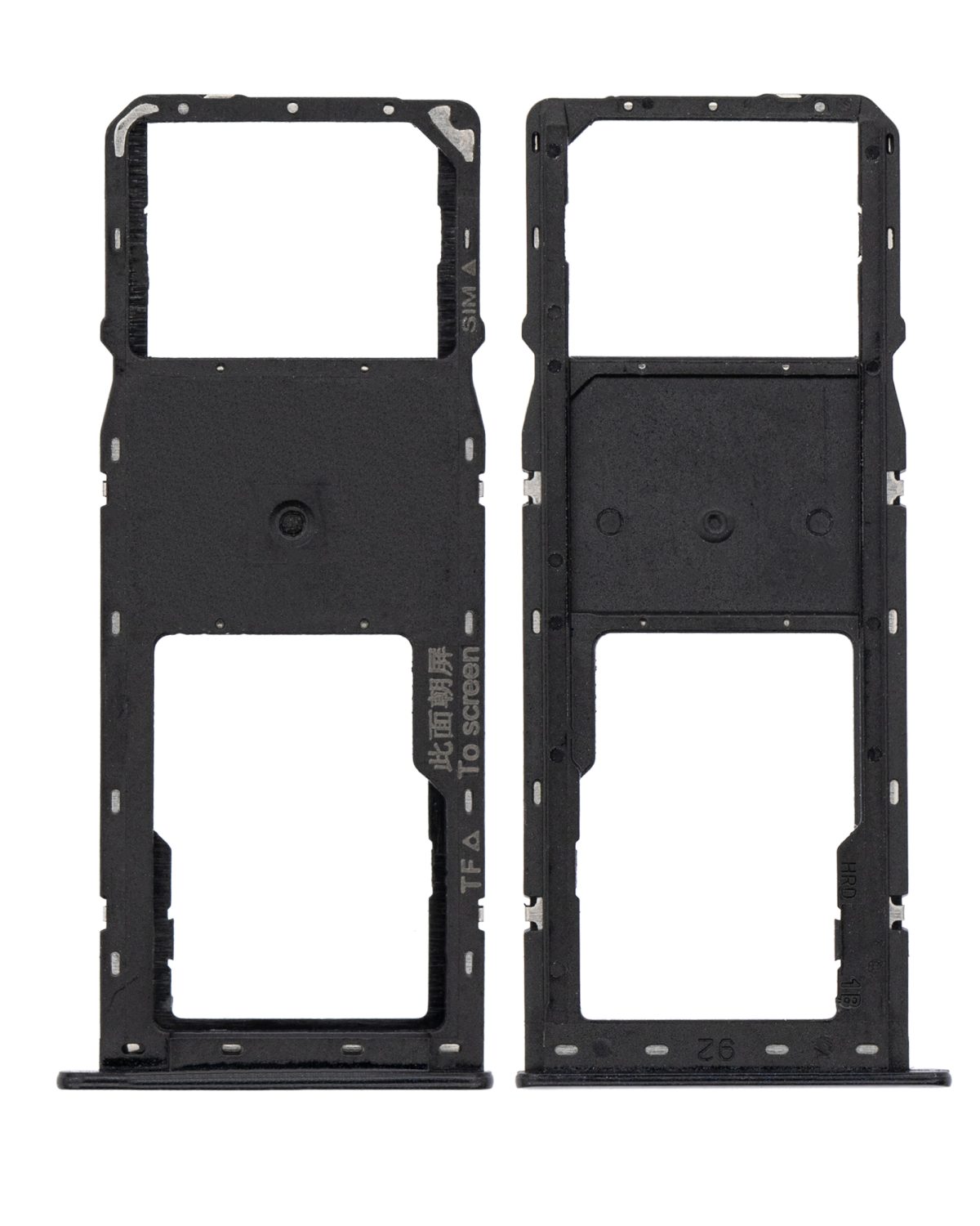 Samsung Galaxy A10s İle Uyumlu Tek Sim Kart Tepsisi  (A107 2019) A20S (A207 2019) (Siyah) - Görsel 2