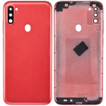 Samsung Galaxy A11 İle Uyumlu (A115 2020) (Uluslararası Sürüm) (Aftermarket Plus) (Kırmızı) Kamera Lensli Arka Kapak - Görsel 2