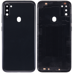 Samsung Galaxy A11 İle Uyumlu (A115 2020) (Uluslararası Sürüm) (Aftermarket Plus) (Siyah) Kamera Lensli Arka Kapak - Görsel 2