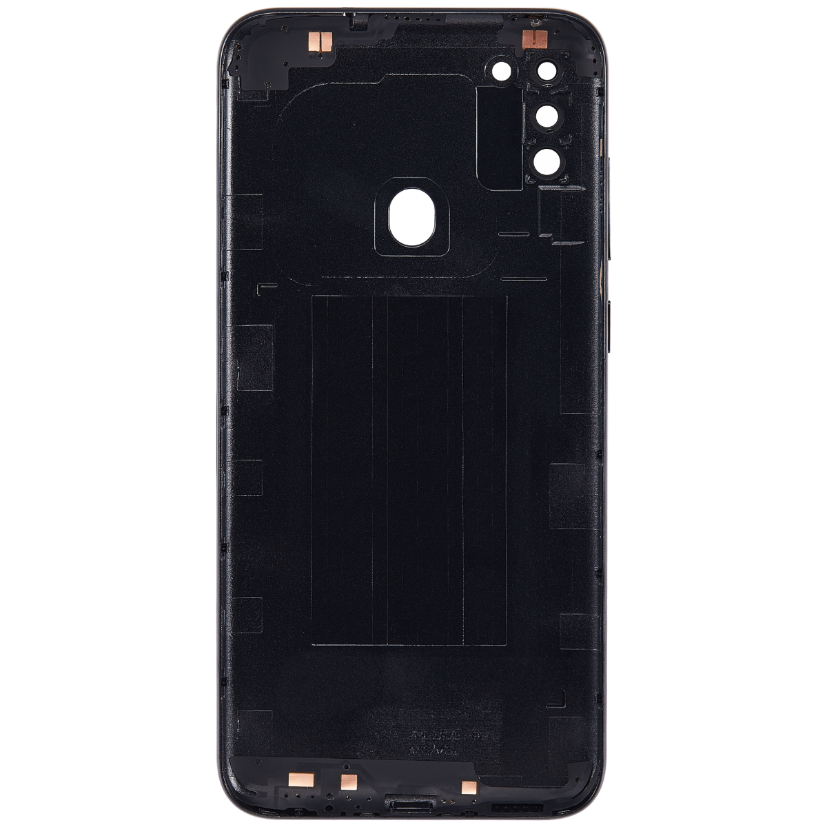 Samsung Galaxy A11 İle Uyumlu (A115 2020) (Uluslararası Sürüm) (Aftermarket Plus) (Siyah) Kamera Lensli Arka Kapak - Görsel 4