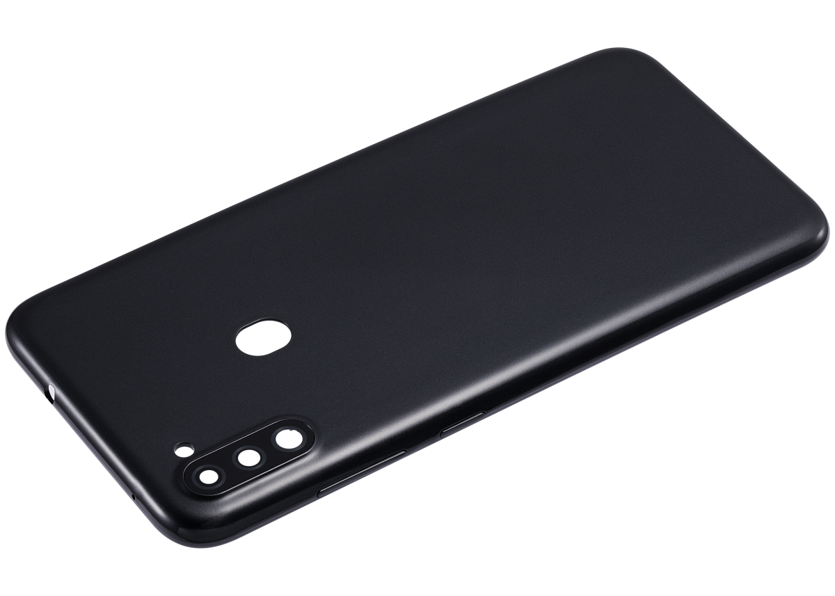 Samsung Galaxy A11 İle Uyumlu (A115 2020) (Uluslararası Sürüm) (Aftermarket Plus) (Siyah) Kamera Lensli Arka Kapak - Görsel 5